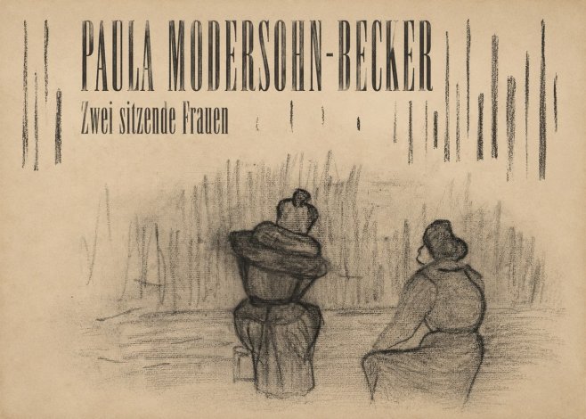 Paula Modersohn-Becker Zwei Sitzende Frauen No4 - Poster
