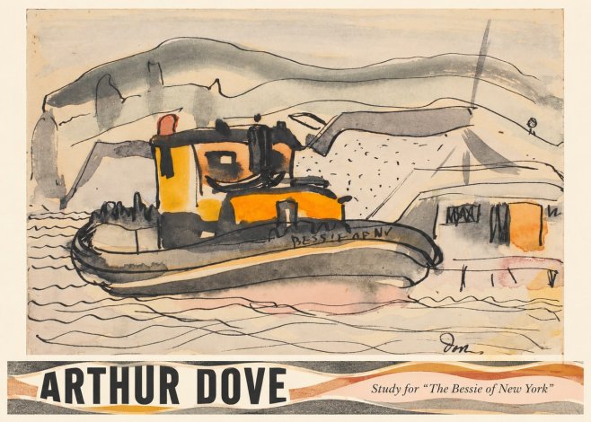 Arthur Dove Study for "the Bessie of New York" No3 - Poster