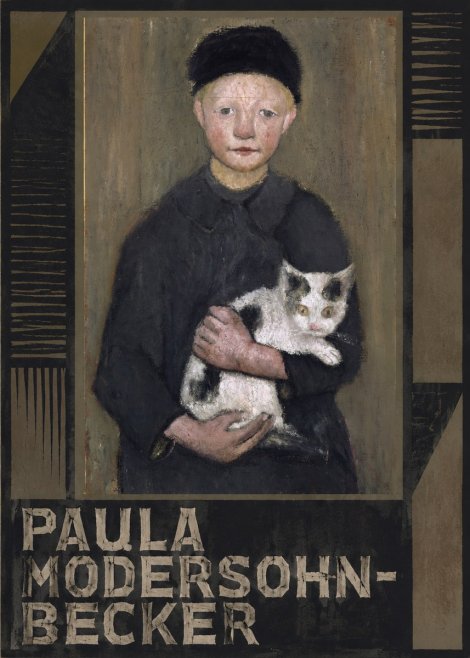 Paula Modersohn-Becker Girl with Cat No4 - Poster