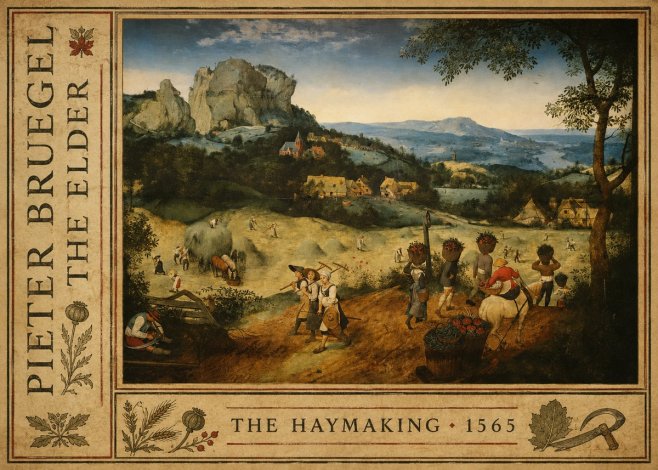 Pieter Bruegel The Haymaking No2 - Poster