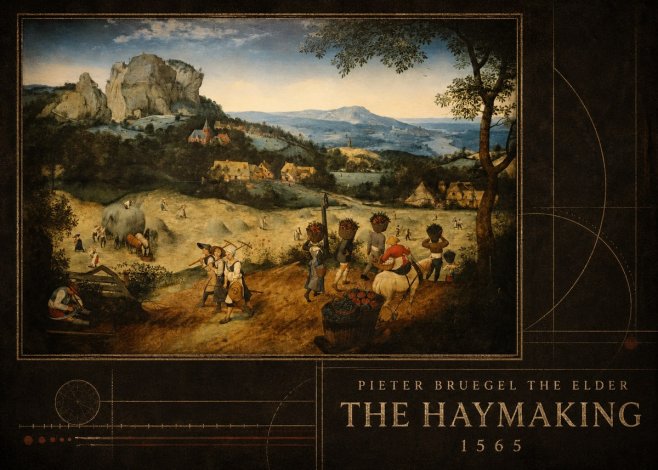 Pieter Bruegel The Haymaking No5 - Poster