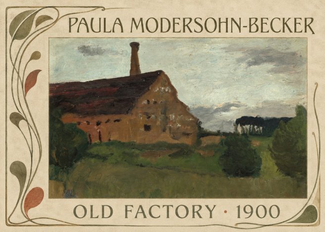 Paula Modersohn-Becker Old Factory No5 - Poster