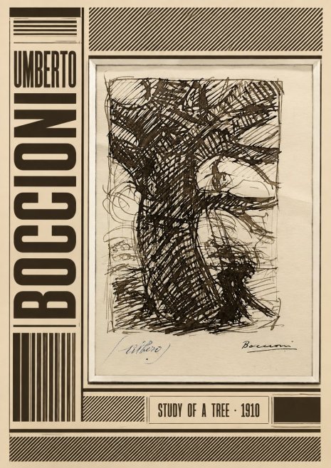 Umberto Boccioni Study of a Tree No4 - Poster