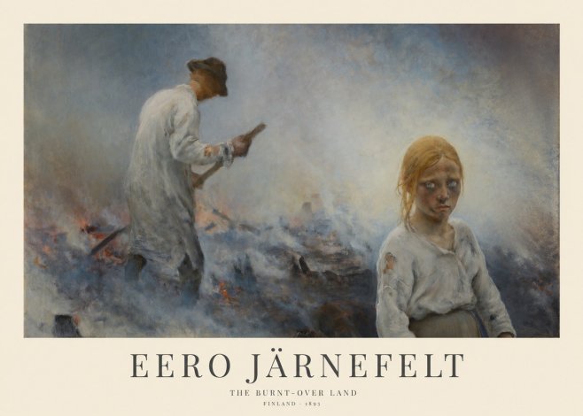 Eero Järnefelt The Burnt-over Land No1 - Poster