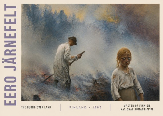Eero Järnefelt The Burnt-over Land No3 - Poster