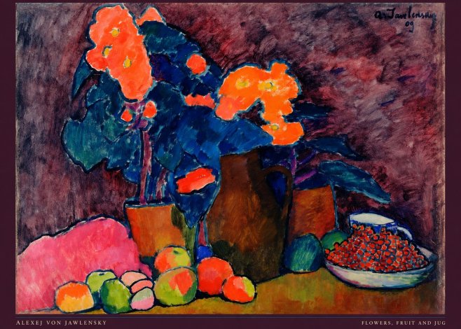 Alexej von Jawlensky Flowers, Fruit and Jug No6 - Poster