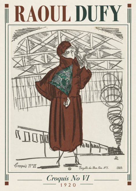 Raoul Dufy Croquis No Vi No1 - Poster