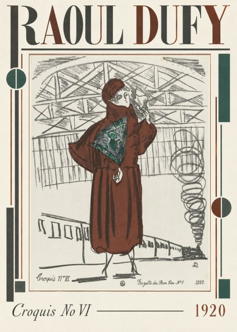 Raoul Dufy Croquis No Vi No2 - Poster