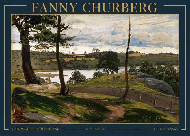 Fanny Churberg Landscape from Finland No4 - Poster