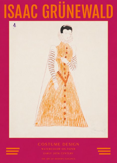 Isaac Grünewald Costume Design VII No2 - Poster