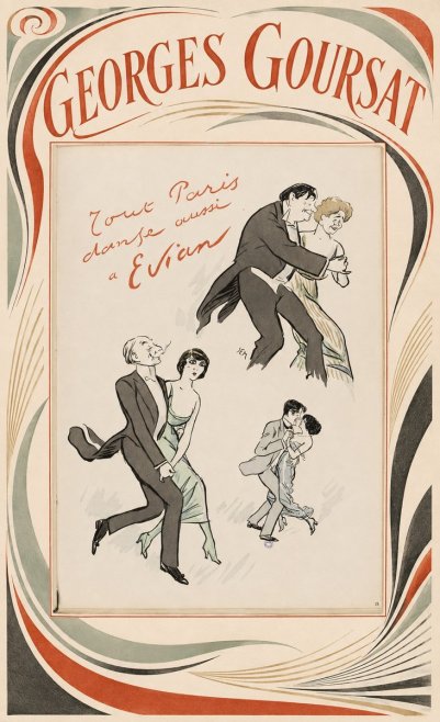 Georges Goursat Tout Paris Danse Aussi À Evian No2 - Poster
