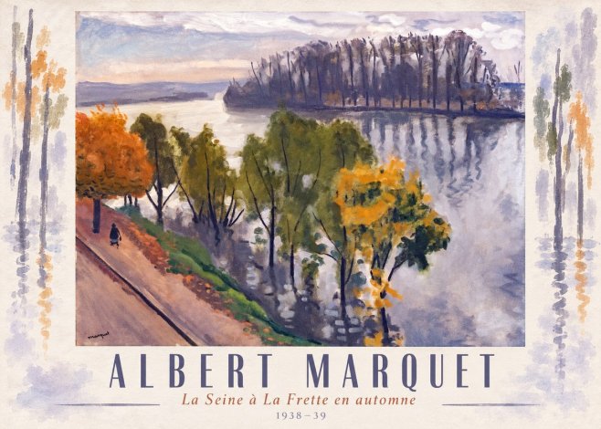 Albert Marquet La Seine À La Frette En Automne No4 - Poster