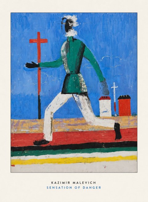 Kazimir Malevich Sensation of Danger No6 - Poster