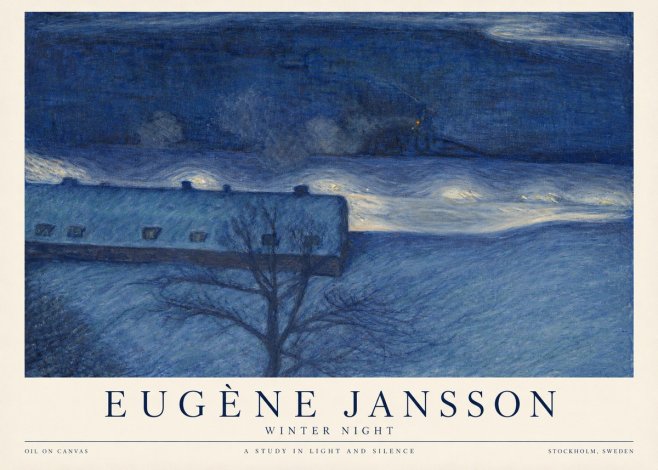 Eugène Jansson The Blue Night No6 - Poster
