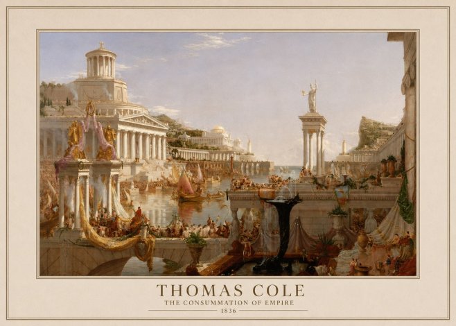 Thomas Cole The Consummation of Empire No4 - Poster