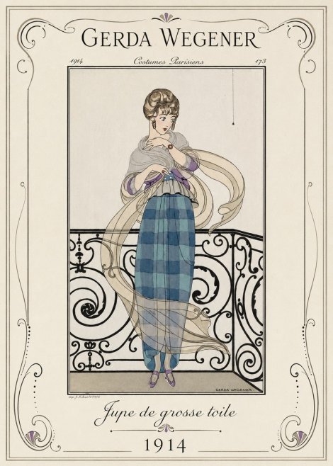 Gerda Wegener Jupe De Grosse Toile No1 - Poster