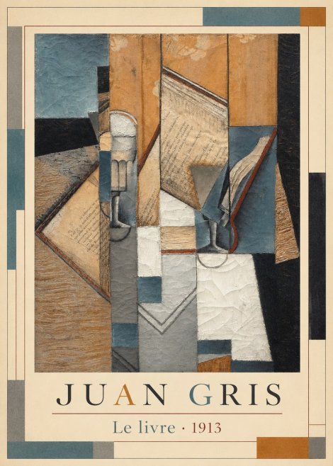 Juan Gris Le Livre No6 - Poster