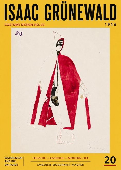 Isaac Grünewald Costume Design No. 20 No5 - Poster