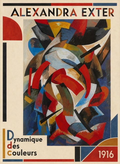 Alexandra Exter Dynamique Des Couleurs 1916 No3 - Poster