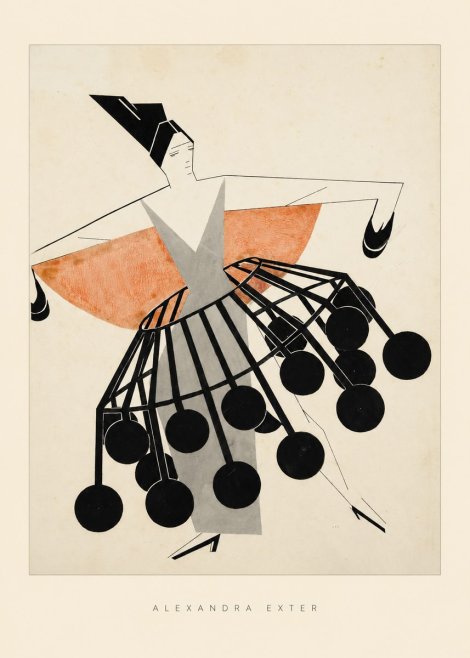 Alexandra Exter Avant-garde Costume Design No6 - Poster