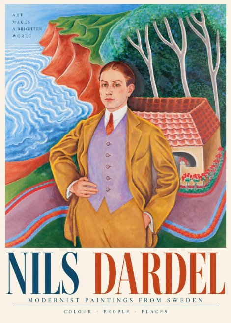Nils Dardel Portrait in a Southern Landscape No5 - Poster