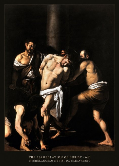 Michelangelo Merisi da Caravaggio The Flagellation of Christ No5 - Poster