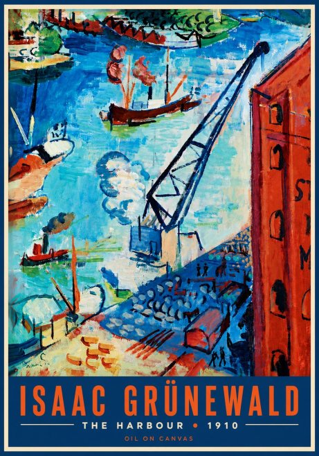 Isaac Grünewald The Harbour No5 - Poster