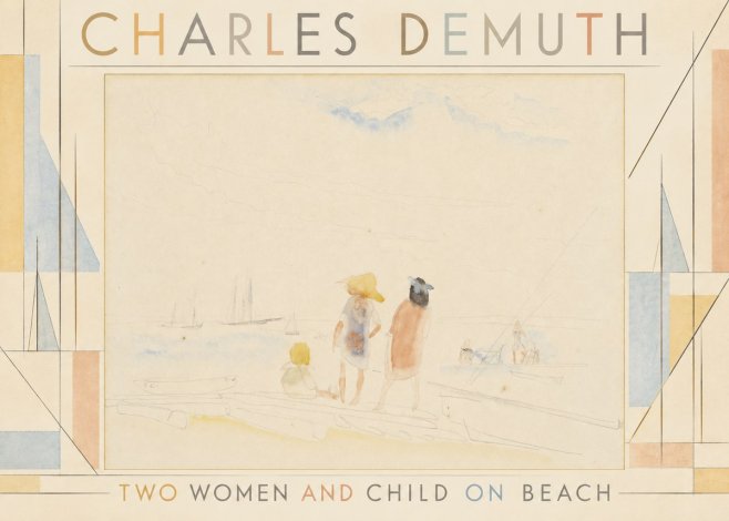Charles Demuth Two Women and Child on Beach No4 - Poster