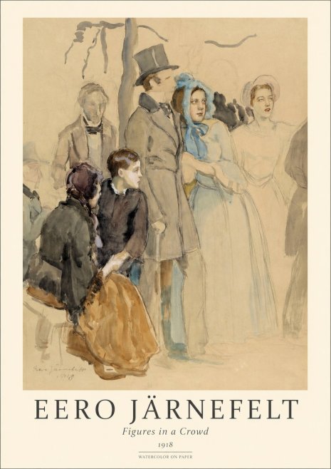 Eero Järnefelt Figures in a Crowd No1 - Poster