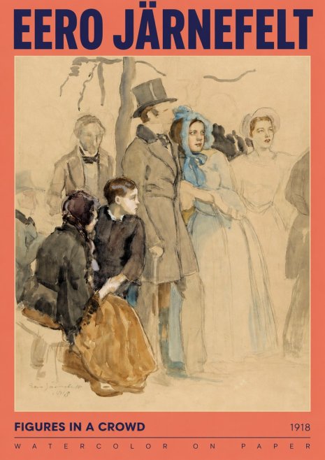 Eero Järnefelt Figures in a Crowd No2 - Poster