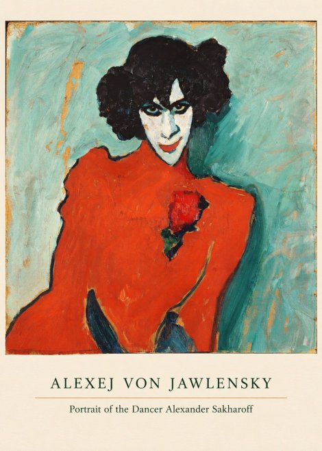 Alexej von Jawlensky Portrait of the Dancer Alexander Sakharoff No5 - Poster