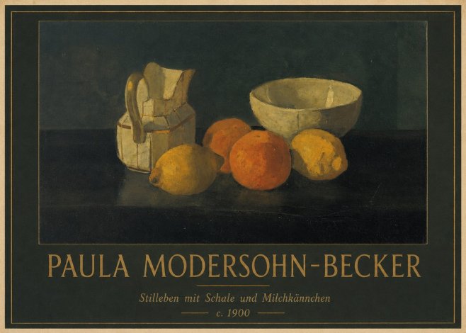 Paula Modersohn-Becker Stilleben Mit Schale Und Milchkännchen No1 - Poster
