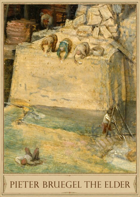 Pieter Bruegel Figures on the Embankment No1 - Poster