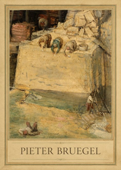 Pieter Bruegel Figures on the Embankment No5 - Poster