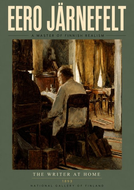 Eero Järnefelt The Writer at Home No4 - Poster