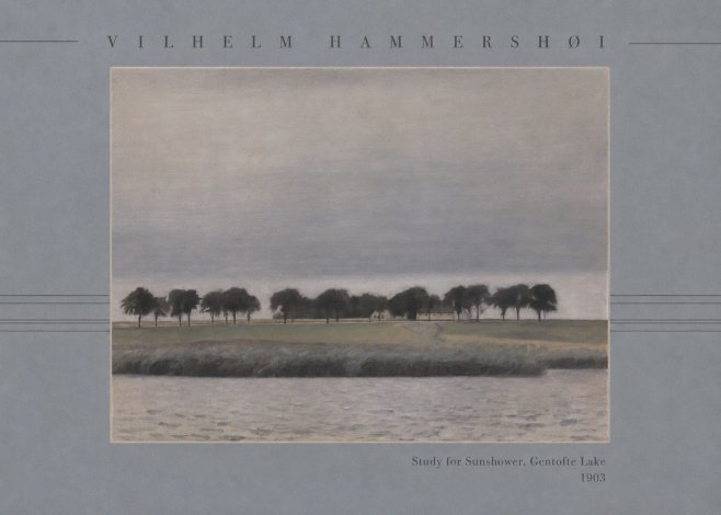 Vilhelm Hammershøi Study for Sunshower, Gentofte Lake No3 - Poster