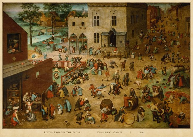 Pieter Bruegel Children's Games II No5 - Poster
