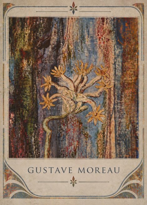 Gustave Moreau Fleur Mystérieuse No5 - Poster