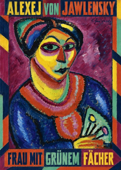 Alexej von Jawlensky Frau Mit Grünem Fächer No1 - Poster