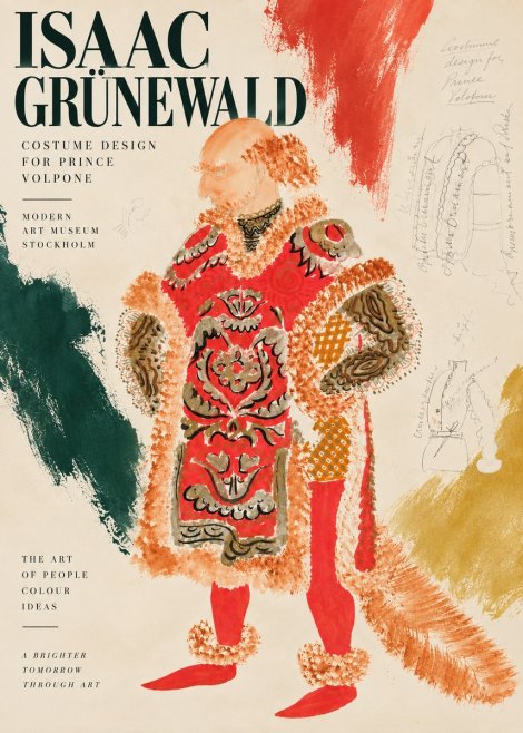 Isaac Grünewald Costume Design for a Theatre Production No5 - Poster