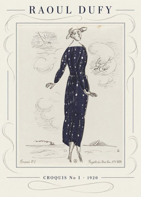 Raoul Dufy Croquis N° I · 1920 No3 - Poster