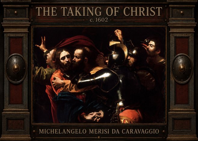 Michelangelo Merisi da Caravaggio The Taking of Christ II No4 - Poster