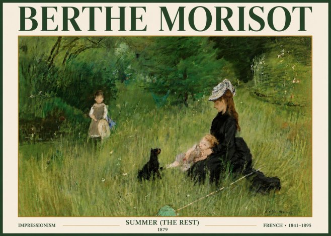 Berthe Morisot Summer (the Rest) No5 - Poster