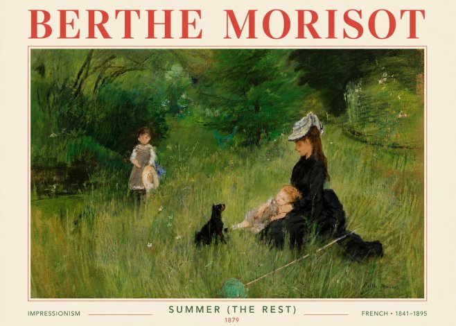 Berthe Morisot Summer (the Rest) No6 - Poster