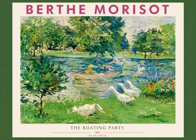 Berthe Morisot The Boating Party No3 - Poster
