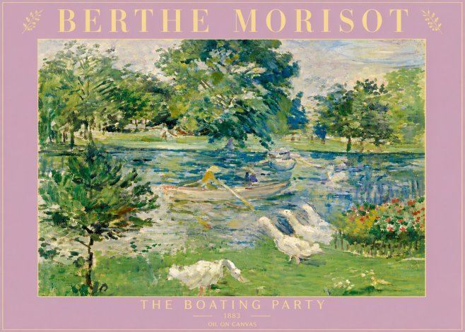 Berthe Morisot The Boating Party No5 - Poster