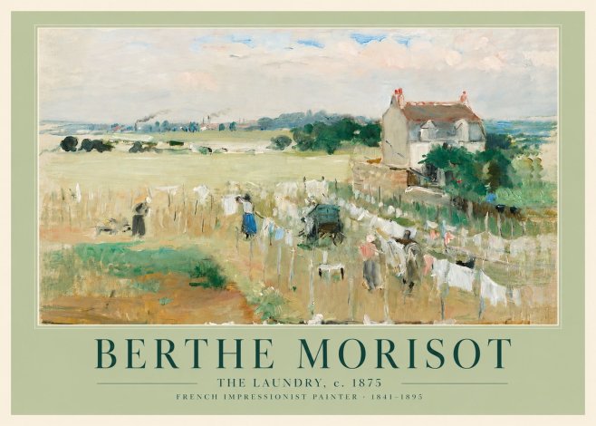Berthe Morisot The Laundry No4 - Poster