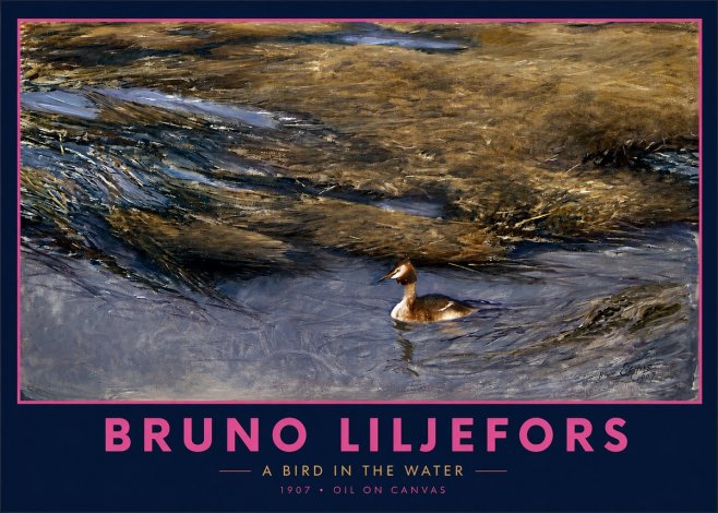 Bruno Liljefors A Bird in the Water No2 - Poster