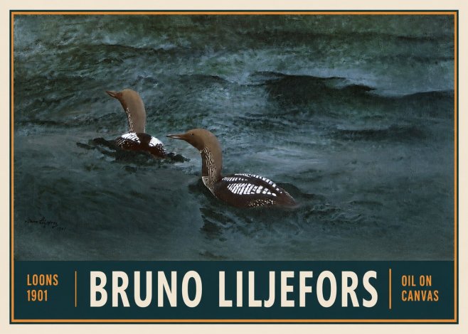 Bruno Liljefors Loons · 1901 No2 - Poster