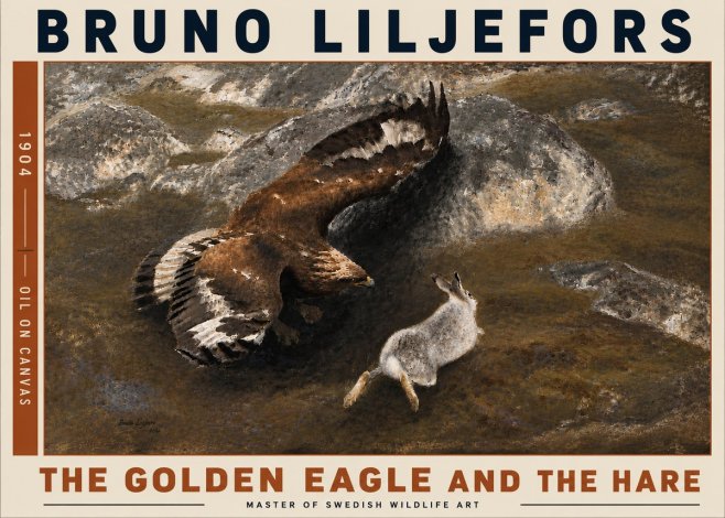 Bruno Liljefors The Golden Eagle and the Hare, 1904 No6 - Poster